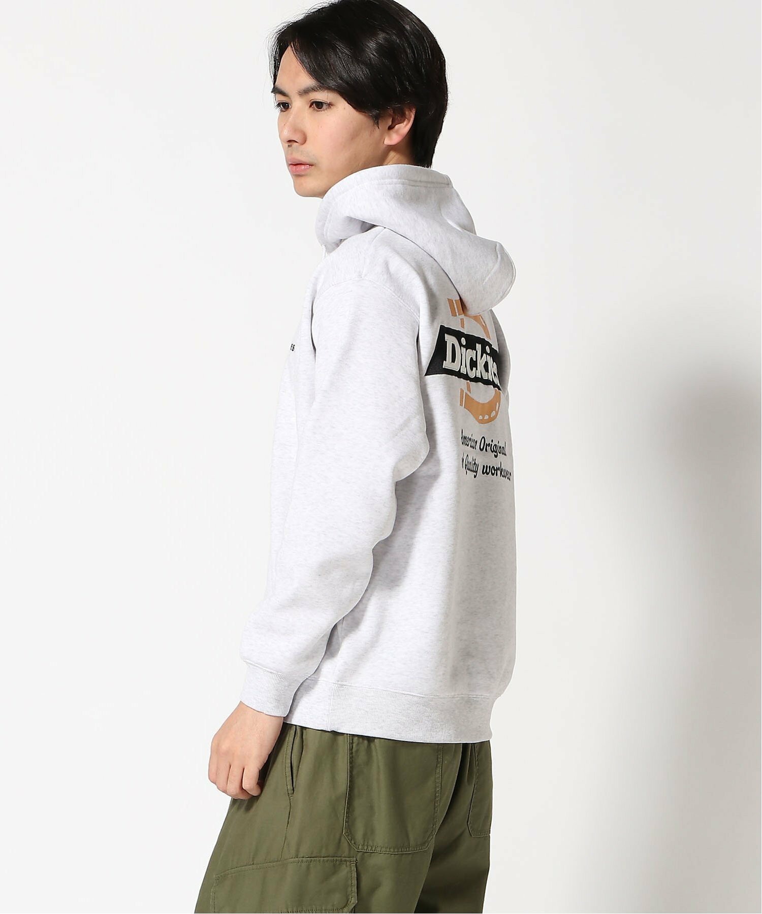 Dickies パーカー メンズ フルジップ オーバーサイズ